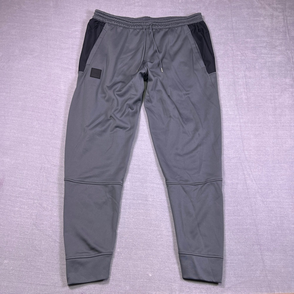 Under Armour Fleece Jogger Tapered Mid Rise Sweatpants Mens XL Gray Polyester